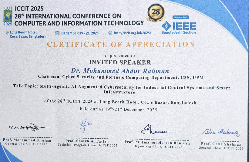 ICCIT Certificate