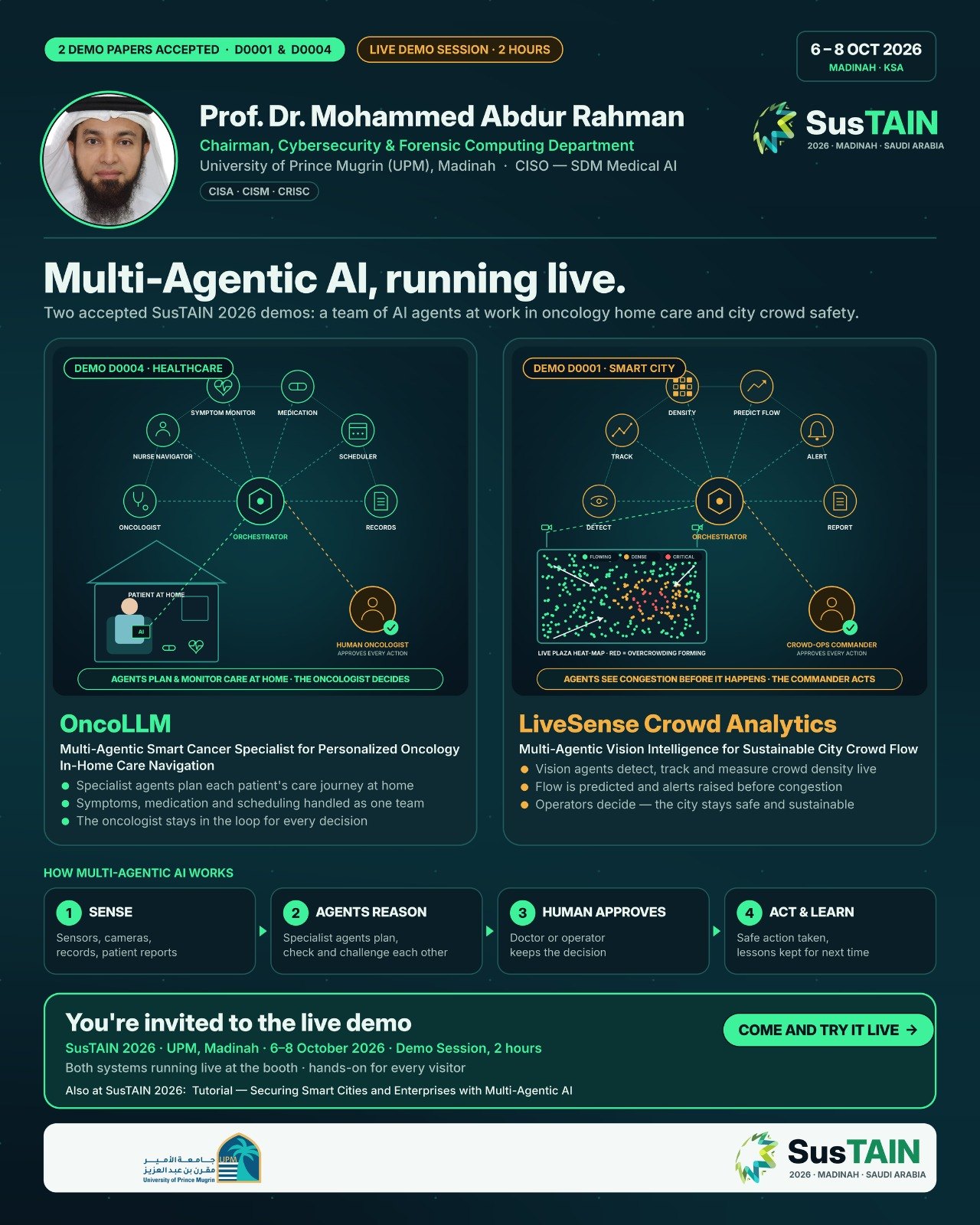 SusTAIN 2026 — OncoLLM and LiveSense live demos